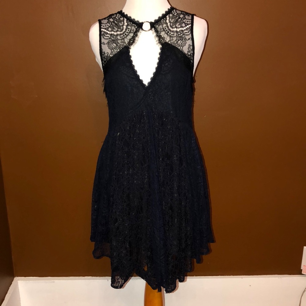 EUC Free People XS Lace Mini Dress